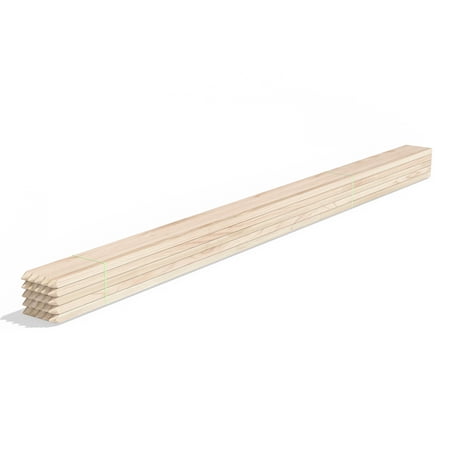 Greenes Fence 6 Foot Long Wooden Garden Stake, 25-Pack