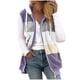 thumbnail image 2 of Abrigo informal sin mangas con capucha y chaquetas para mujer, otoño e invierno, sin mangas, con cremallera, cálido, con bolsillos, 2 of 5