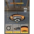 thumbnail image 4 of Zardon 1500W Hanging Heater, Electric Hanging Heaters with Smart App-Controlled Remote for Outdoor/Indoor, Garage, Patio, 4 of 7