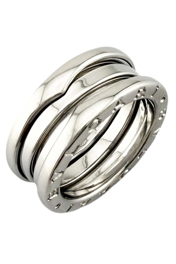 Pre-Owned Bvlgari Bulgari B-zero.1 3-band ring, 18K white gold, women's ring.
