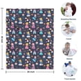 thumbnail image 4 of Dark Blue Little Princess Pattern Blanket,Comfortable Soft Flannel Throw Blanket,All Season,Warm Lightweight Blankets for Sofa Bed Couch Living Room Chair,30"x40", 4 of 4
