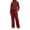 Red, variant on sususu Cute Fall Outfits for Women,Matching Set Trousers Suit Set With Long Sleeve High Neck Top And Wide Leg High Waist Pants Comfortable Outfit For Various Occasions - Light Green