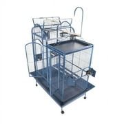 A and E Cage Co. Split Level Play Top Bird Cage - Black