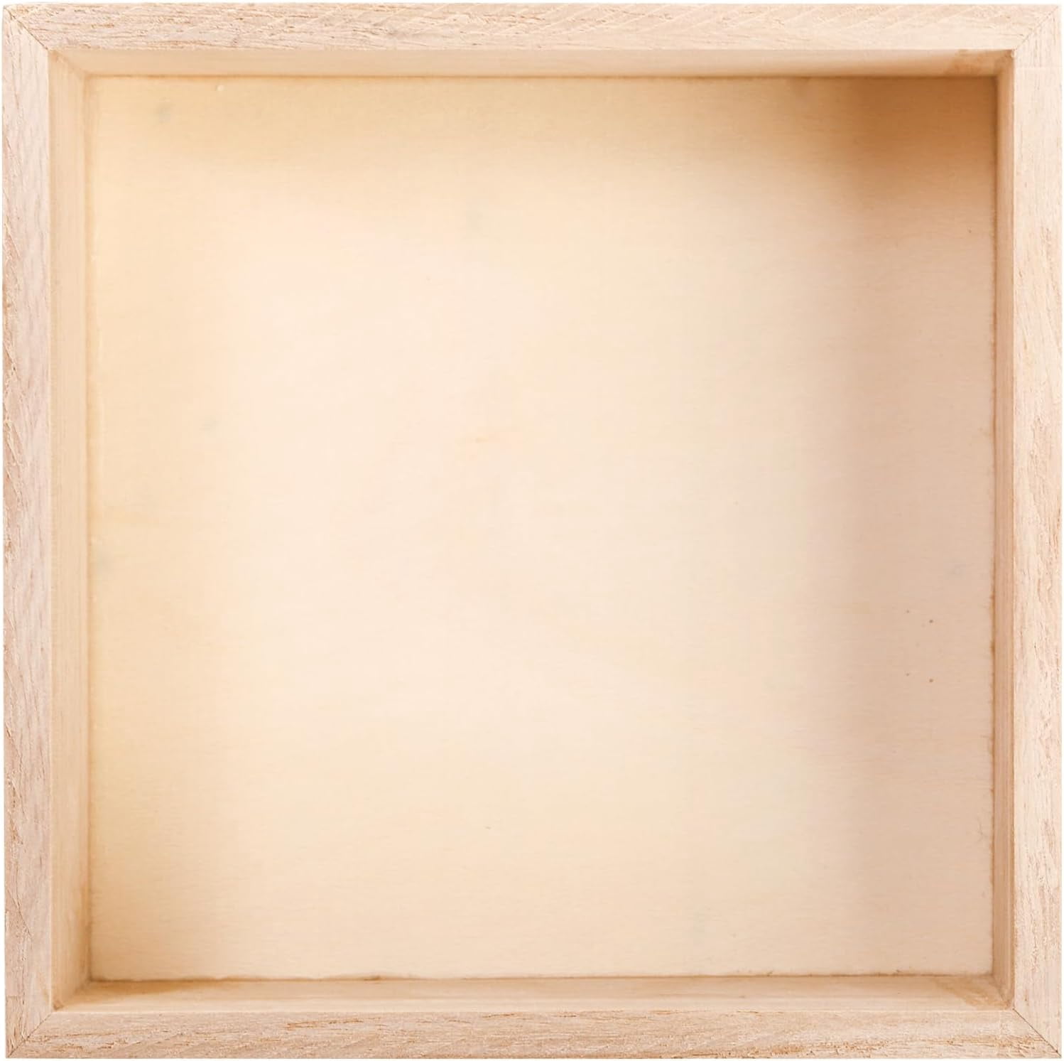 8 Pack Unfinished Wooden Box, 6 x 6 Inch Square Rustic Wooden Box Storage Organizer Boxes Small Wood Boxes for Crafts, Centerpiece, Home Decor, Storage, Collectibles, Succulent, Drawer
