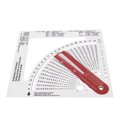 thumbnail image 3 of Knitting Gauge Converter Double Sided Clear Scale Knitting Stitch Counting Frame Ruler for Home Clothes Design, 3 of 12