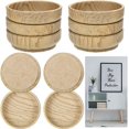 thumbnail image 1 of Anti-scratch wood grain mats ( A) inner diameter 6cm 8 pieces, 1 of 5