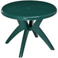 thumbnail image 2 of Outsunny Patio Dining Table with Umbrella Hole Round Outdoor Bistro Table for Garden, Lawn Backyard, Green, 2 of 9