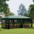 thumbnail image 2 of Outsunny 10' x 20' Party Tent, Outdoor Canopy Garden Sun Shade, Green, 2 of 10
