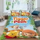 thumbnail image 2 of Winnie the Pooh Tigger Tigre Conjunto de sábanas temático, trío de piezas, cómodo y amigable con la piel, diseño único, regalo de decoración para el hogar para familiares, amigos y fans,173cm *218cm, 2 of 6