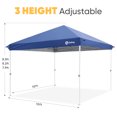 thumbnail image 2 of Sekey 10x10 Pop Up Canopy - One-Push Setup, 99% UV Blocking Instant Easy Up Canopy, Outdoor Sun Shelter for Camping, Parties, Events, Commercial Gazebo with 4 Weight Bags, Waterproof&Windproof, 2 of 7