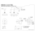 thumbnail image 5 of Kingston Brass KB6336DL Concord Single-Handle Pressure Balanced Tub and Shower Faucet, Polished Nickel, 5 of 7