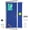Blue Felt, variant on 38"x28" Enclosed Bulletin Board Tamper-Proof Dispaly Case, Aluminium Frame, Shatter Resistant Lockable Bulletin Board, Enclosed Cork Board for School, Office, Commercial, Hospital etc