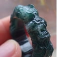 thumbnail image 5 of Certified Icy Green Burma Natural A JADE Jadeite Dragon RING USA. 10.25 RING 652960 TN, 5 of 10