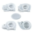 thumbnail image 3 of UNTERING Piggy Bank Mould Piggy Resin Mold Storage Elephant Hippo Whale Silicone Mold Coin Holder Mold Resin Jewelry Box Epoxy Mould, 3 of 6