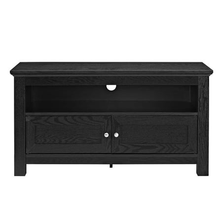 Walker Edison - Modern TV Stand Cabinet for Most Flat-Panel TVs Up to 50" - Black