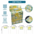 thumbnail image 6 of Summer Lemon Watercolor Table Runner 90 Inches, Yellow Blue Line Checkered Bed Runner Dresser Scarves Tabletop for Indoor Outdoor Parties/Ceremony/Banquet, 13" x 90", 6 of 9