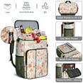 thumbnail image 5 of Whimsical Mushroom Insulated Backpack Cooler, Leakproof Cooler Bag with Fairy Tale Mushroom Pattern for Beach Days and Picnics, 5 of 6