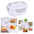 thumbnail image 3 of Fiambrera con calefacción eléctrica Calentador de alimentos portátil Bento Box 2 en 1 Fiambrera con calefacción para el coche Oficina en casa 12V 220V Sunnimix contenedor de almuerzo portátil, 3 of 8