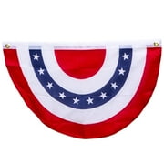 Patriotic 4th of July Hanging Porch Bunting Decoration, 20x36", Red White Blue