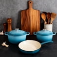 thumbnail image 6 of CAANNASWEIS 7 Piece Cast Iron Cookware Set, Pre-Seasoned Heavy Duty Pots and Pans Collection for Home Kitchen, Induction Compatible, 6 of 9