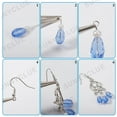 thumbnail image 6 of 1 Box 10 Pairs Chandelier Earring Kit Bohemian Charms Bulk Fashion Vintage Faceted Glass Bead Boho Bead Earrings for Women Dangle Trendy Jewelry Making Kits Festival Wedding Birthday Gift, 6 of 7