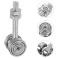 thumbnail image 4 of SHISUYAN Heavy Duty Roller Bearing Channel Steel Struts Trolley Assembly for Sliding Door, 4 of 9
