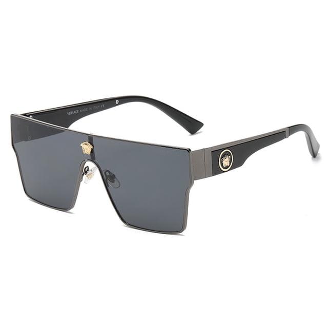 2023 Nuevo Estilo De Diseño Clásico De Lujo Gafas De Sol De Marco Grande De Una Pieza Para Hombres Y Mujeres Parasol Y Protector Solar Versátil Moda Versace UV400 Gao Jiahui unisex