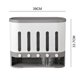 thumbnail image 2 of Contenedor De Comida De Arroz Seco Montado En La Pared Contenedores De Almacenamiento De Cocina Separados Caja Para Cereales Dispensador Automático De Granos Artículos De Cocina matsuzay HA023030-00, 2 of 7