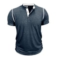 thumbnail image 6 of Men's Casual Multi-color Sports T-shirt Shirt - Men's Stand-up Collar Short-sleeved Top, 6 of 6