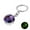 F, variant on Jewelry VerPetridure Twelve Constellation Keychain Pendant Time Luminous Glass Ball Pendant Metal Key