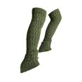 thumbnail image 4 of Baoblaze Figure Skating Leg Warmers Cable Knit Long Skating Socks for Practice Winter Green, 4 of 8