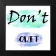 thumbnail image 2 of Lewis, Sheldon 12x12 Black Modern Framed Museum Art Print Titled - Dont Quit, 2 of 5