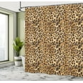 thumbnail image 4 of Ambesonne Brown Shower Curtain, Leopard Print, 69"Wx84"L, Brown, 4 of 4