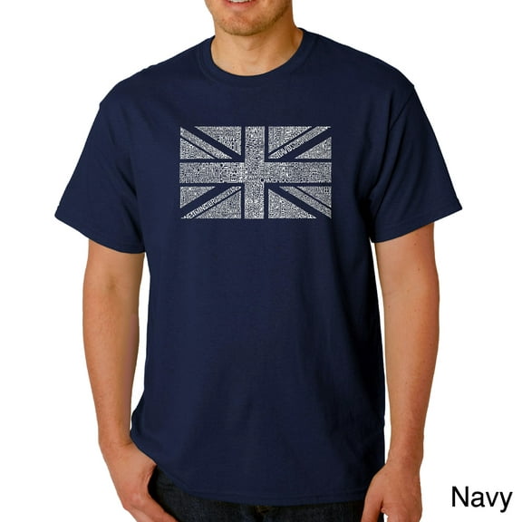 LA Pop Art Men's Word Art T-Shirt - UNION JACK