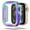Rainbow, variant on Allytechgroup Hard PC Bumper Case for Apple Watch Series 6/5/4/SE 44mm,Ultra-Thin Protective Cover Frame [NO Screen Protector] for iWatch Series 6/5/4/SE 44mm, Garyblack