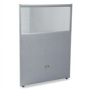 OFM RiZe Series Model PG4760 47" x 60" Vinyl Panel with Polycarbonate, Gray with Gray Frame