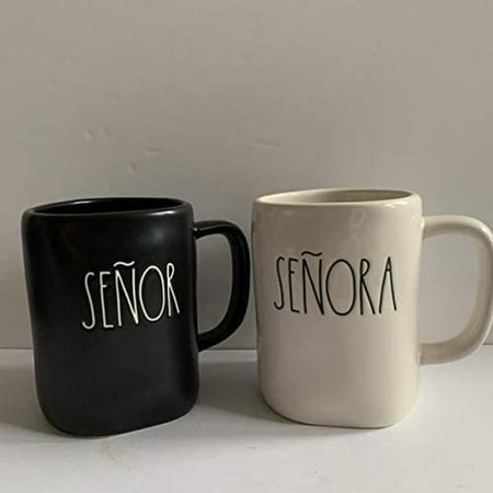 

Rae Dunn SENOR + SENORA Mug Set - 2020 Limited edition - ceramic - very rare!