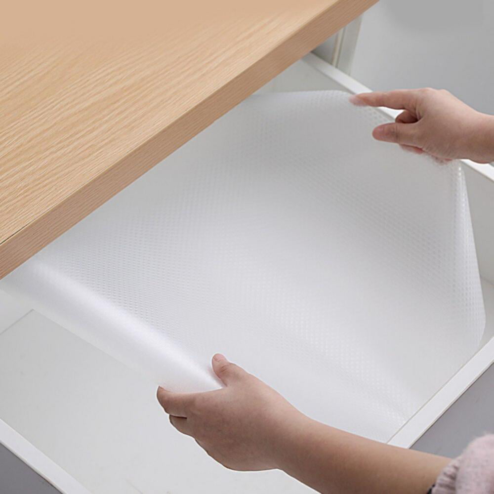Reusable Transparent Kitchen Table Waterproof Oil Oroof Pad Drawer Liner  Anti-Slip Stickers Touch Tissue Shelf