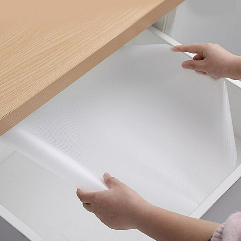 Anti Non Slip Drawer Mat Shelf Liner Cabinet Storage Rubber Kitchen 17.5-30