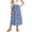 v#2Blue3, variant on Baby Girls Skirt Cute Floral Pattern Pleated Elastic High Waist Ankle Length Loose Fit For Travel Party Leisure Skirts,Blue,7-8 Years