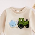 thumbnail image 5 of NOLDARES Toddler Baby Boy Outfits 2pcs Long Sleeve T Shirt Casual Joggers Pants Cotton Graphic Print Clothes Casual Clothing(Khaki,2-3 Y), 5 of 5