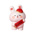 thumbnail image 1 of Figura de conejito para pastel del Año Nuevo Chino, linda estatua de conejo, escultura de animal Estilo A, 1 of 9