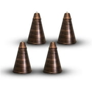 Legends International Large Hawaiian Cone Tabletop Torch Brushed Bronze - 4 Pack