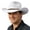 White, variant on TIANZEN Adult Western Cowboy Hat Ethnic Style Fedora For Party 8 1/4 Fitted Hats