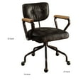 thumbnail image 4 of Acme Furniture Hallie Office Chair, Vintage Whiskey Leather, 4 of 5