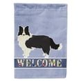 thumbnail image 1 of Carolines Treasures CK3581GF Border Collie Welcome Garden Size Flag, 1 of 3