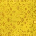 thumbnail image 1 of Ahgly Company Indoor Square Oriental Yellow Traditional Area Rugs, 8' Square, 1 of 4