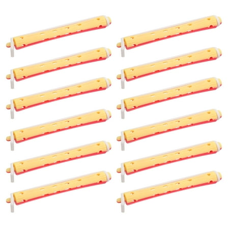 ROSENICE Portable Hair Curlers with Good Workmanship for Hair Styling Multi PP 12pcs 0.5in x 7in