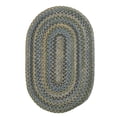 thumbnail image 1 of Colonial Mills Rug RU50R120X120 Rustica - Whipple Blue 10 ft. round Braided Rug, 1 of 5