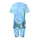 thumbnail image 4 of Blusas para las Mujeres Casual Impreso Cuello en V Manga Corta Blusa Pantalones Cortos, Conjuntos de Ropa para las Mujeres, 4 of 7